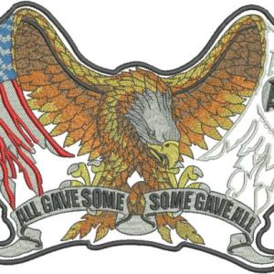 All gave some some gave all embroidery design