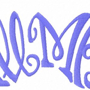 All mad embroidery design