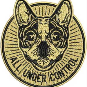 All under control embroidery design