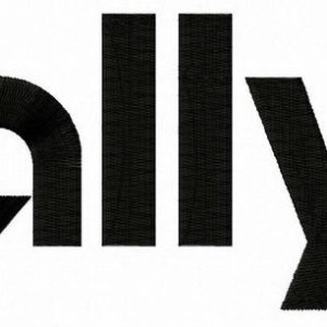 Ally Financial logo embroidery design