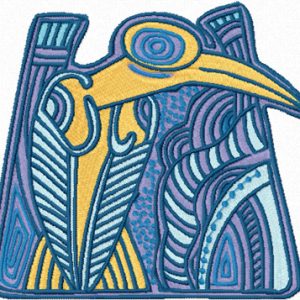 Lonely Bird embroidery design