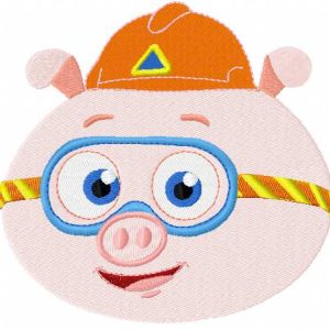Alpha Pig 2 embroidery design