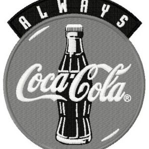 Always Coca Cola embroidery design