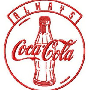 Always Coca-Cola embroidery design