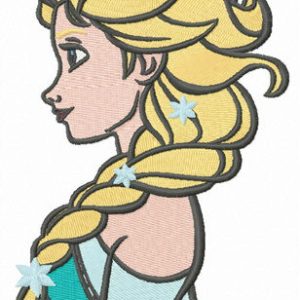 Amazing Elsa embroidery design