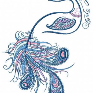 Amazing peacock embroidery design