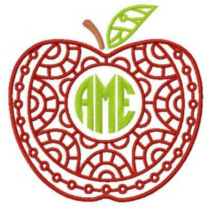 AME tasty apple embroidery design