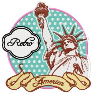 America embroidery design