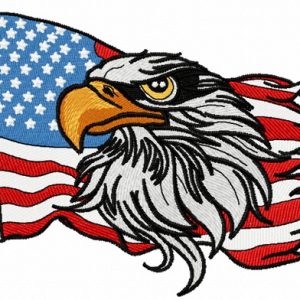 American Eagle 8 embroidery design
