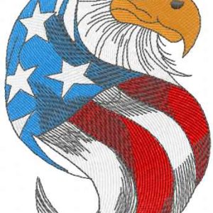 American Eagle 3 embroidery design