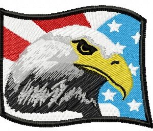 American eagle embroidery design