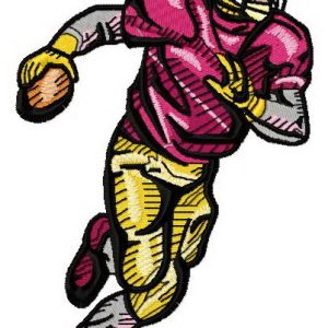 American football player 8 embroidery design