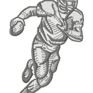 American football player 9 embroidery design