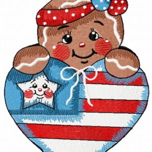 American gingerbread 2 embroidery design