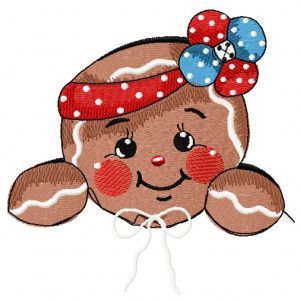 American gingerbread 3 embroidery design