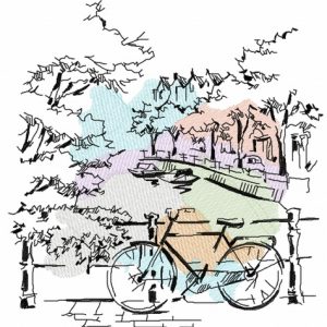 Amsterdam Netherlands 2 embroidery design