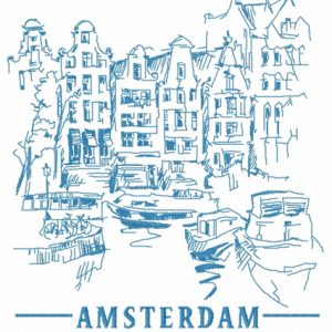 Amsterdam Netherlands 5 embroidery design