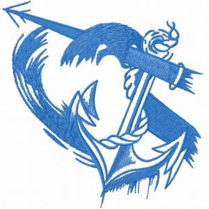 Anchor 10 embroidery design