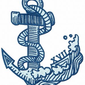 Anchor 5 embroidery design