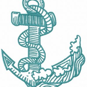 Anchor 6 embroidery design