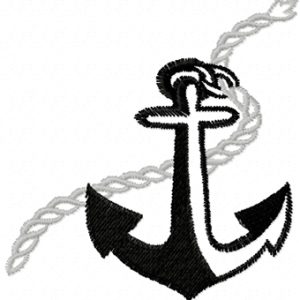 Anchor 4 embroidery design
