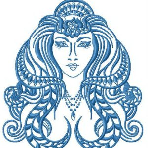Ancient woman 2 embroidery design