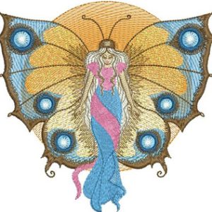 Butterfly Angel embroidery design