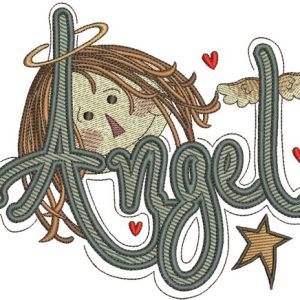 Angel 2 embroidery design