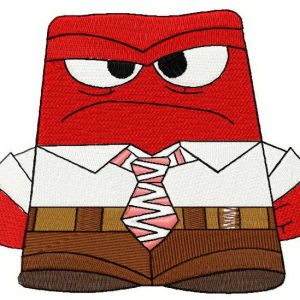 Anger embroidery design