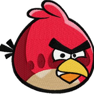 Angry birds logo 1 embroidery design