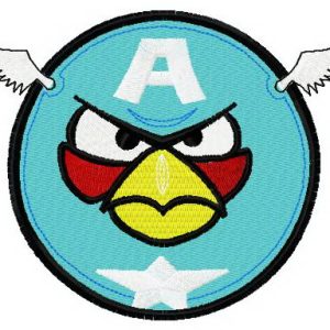 Angry Birds Blue 2 embroidery design