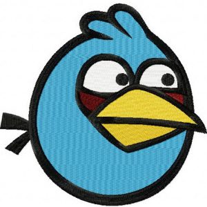 Angry Birds Blue embroidery design