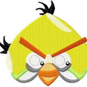 Angry Birds Chuck embroidery design
