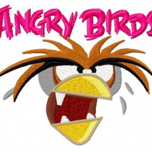 Angry Birds logo 2 embroidery design