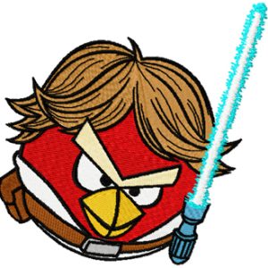 Angry Birds Star Wars Luke embroidery design