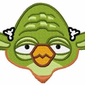 Angry Birds Yoda 3 embroidery design