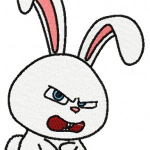 Angry Snowball embroidery design