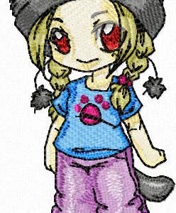 Anime 3 embroidery design