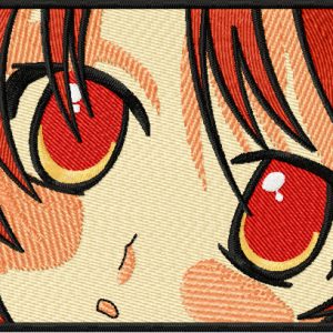 Anime eyes embroidery design
