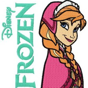 Anna Frozen 2 embroidery design