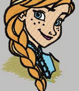 Anna Frozen 4 embroidery design