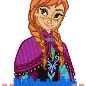 Anna Frozen 5 embroidery design