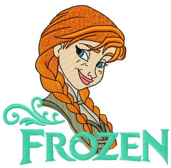 Anna Frozen 7 embroidery design