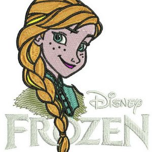 Anna Frozen embroidery design