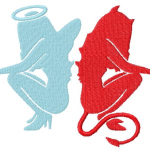 Antithesis embroidery design