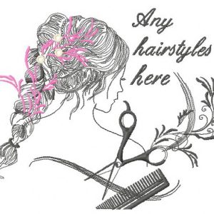 Any hairstyles here embroidery design