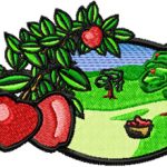 Apple Garden embroidery design