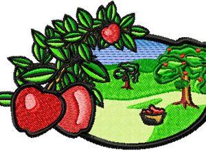 Apple Garden embroidery design