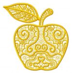 Apple 2 embroidery design