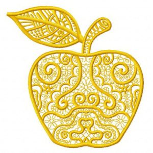 Apple 2 embroidery design